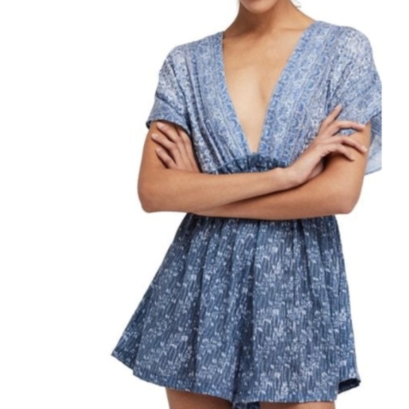 Free People Arizona Printed Romper | Size XS - Picture 1 of 7